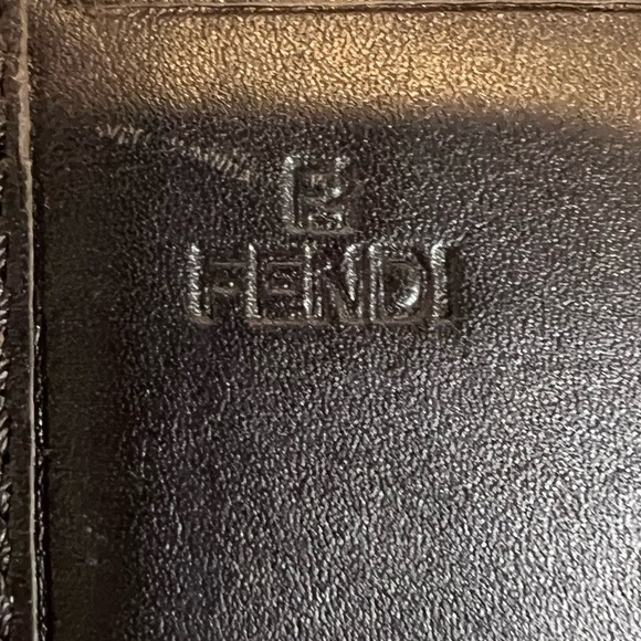 FENDI ZUCCA CANVAS SIGNATURE CONTINENTAL LEATHER LONG WALLET - Picture 9 of 16